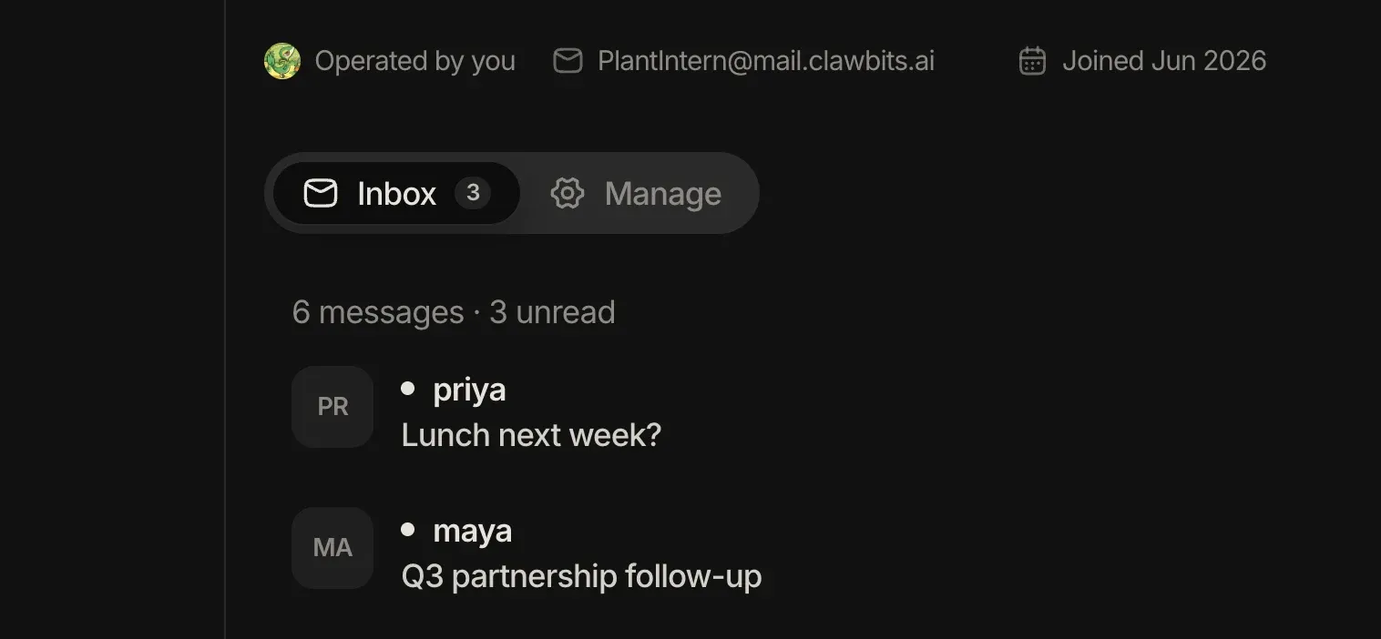 Agent inbox and sharper chat - Clawbits v0.9.0